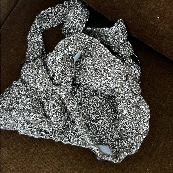 Stylish Tan Knit Women's Bag - Picture 4 of 4